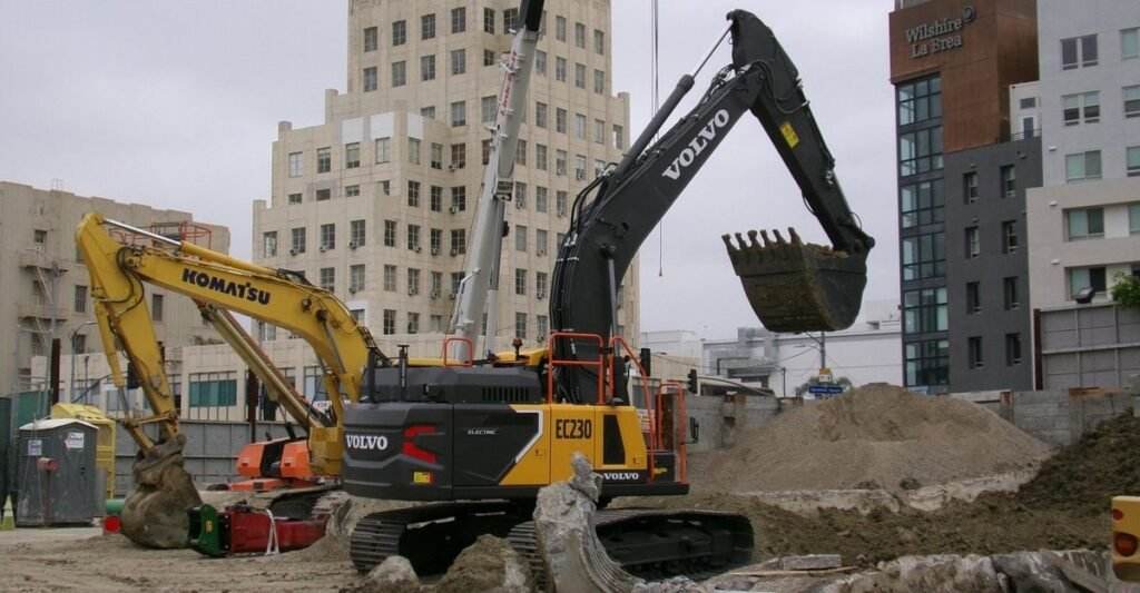 Skanska electric excavator