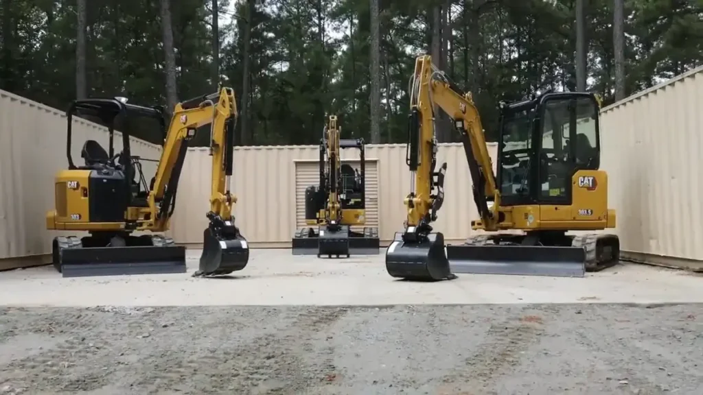 mini excavator size