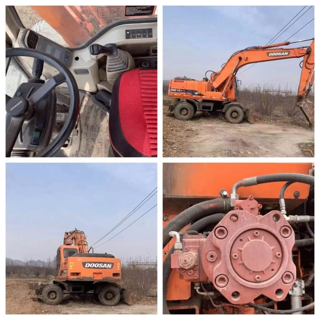 High Quality Used Wheel Excavator For Sale Doosan 210W-7 2 FotoJet 1