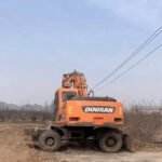 High Quality Used Wheel Excavator For Sale Doosan 210W-7