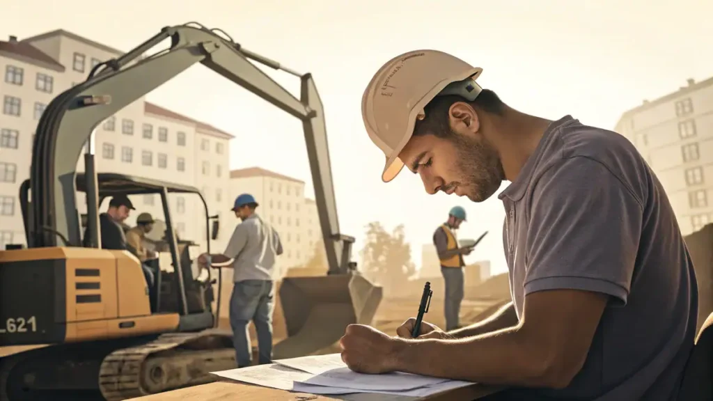 Excavator Licence Guide: What You Need to Know Before Buying Excavating Equipment? 9 A focused man operating an excavator intensely pr 1737094821657