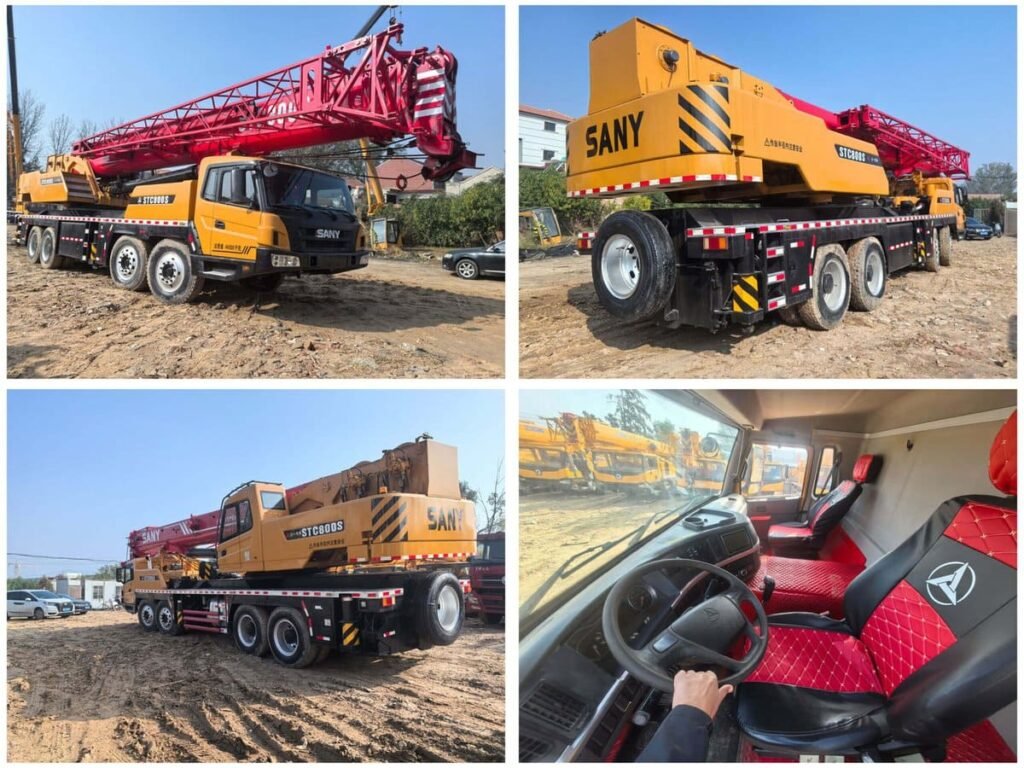 Sany Crane 80 ton Used Sany Mobile Crane Construction Machine For Sale 1 sany crane