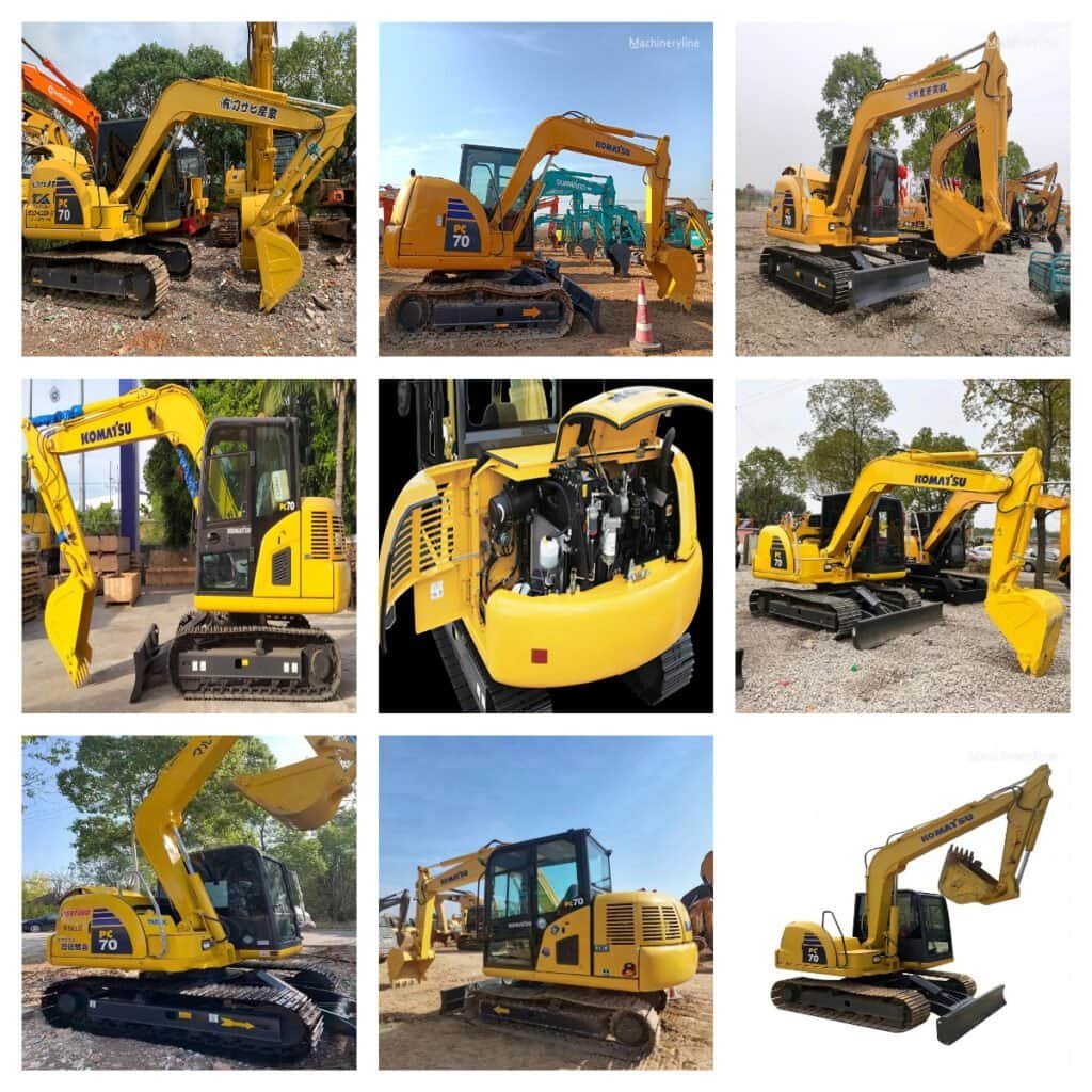 Used Excavator Komatsu PC70 Mini Digger in Stock for Sale 1 Komatsu PC70